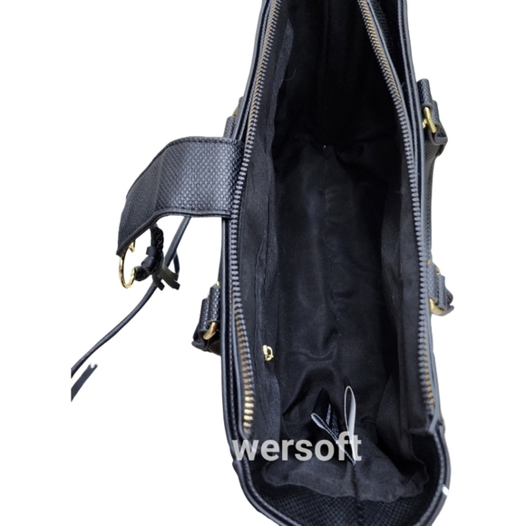 NWT Disney Mickey Mouse Black & White Satchel Purse Handbag - Picture 3 of 9